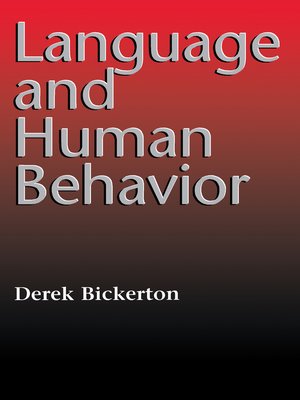 cover image of Language and Human Behavior